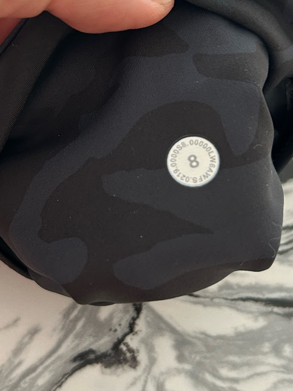 Worn once - LULULEMON Fast and Free Crop *Nulux in Incognito Camo Multi Grey - Picture 3 of 10